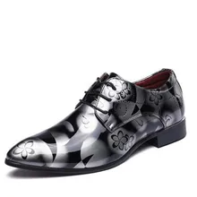 2017 England Fashion Men’S Genuine Leather Shoes Male Casual Flats Party Shoes Men Leather Oxfords Shoes Large Size 45,46,47,48.