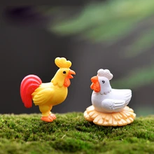 2019 1 Pcs Acak Hen Ayam Lucu Diy Resin Fairy Taman Kerajinan Dekorasi Miniatur Micro GNOME Terrarium Hadiah F0102(China)