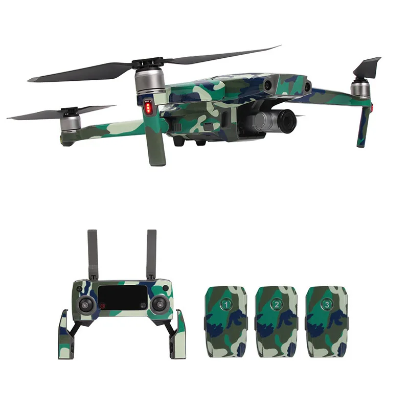 Camouflage drone body  Remote Control  battery Stickers camo skin  for dji mavic 2 pro zoom drone Accessories 1