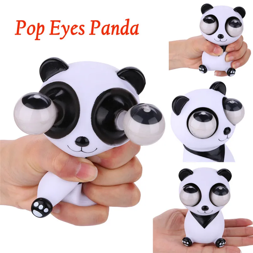 Kawaii Panda Pop Out eye squishy медленно поднимающиеся мягкие игрушки снятие стресса Декор антистресс игрушки для детей brinquedos