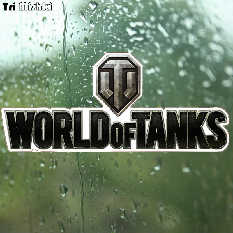 Три мишки WCS069 9*20 см Мир танков яркие автомобильные наклейки|Наклейки на