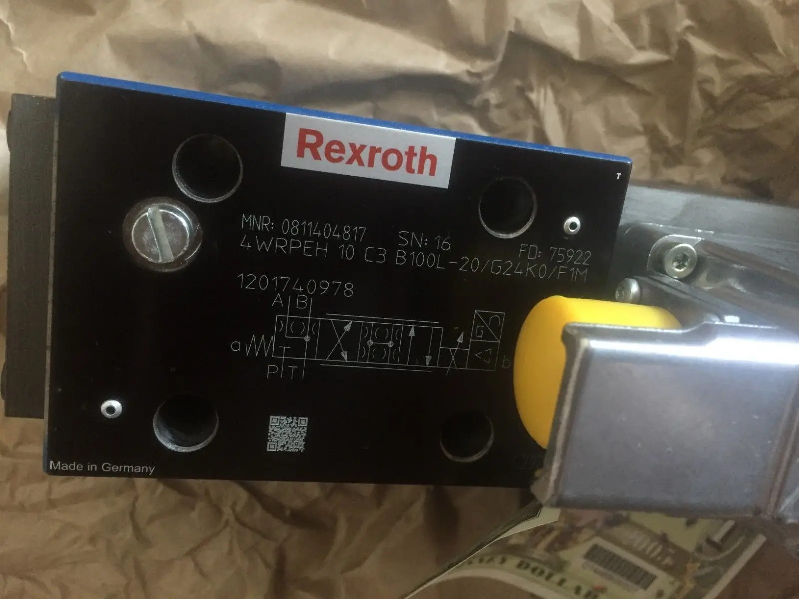 4 wrpeh 10 C3 B100L-20/G24K0/F1M клапан rexroth
