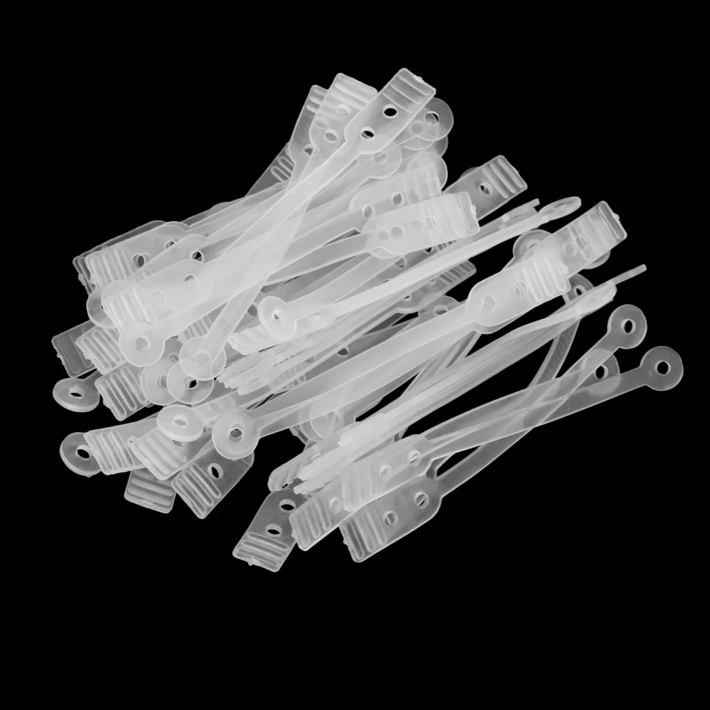 100pcs/pack Salon Hair Roller Rubber Band Hair Rod Clip Accessory Clear 