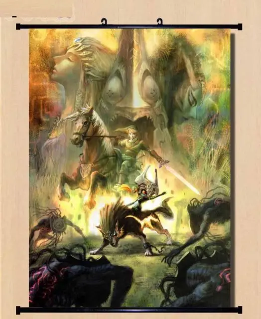 New Zelda Wall Scroll link anime Home Decor Posterin Painting