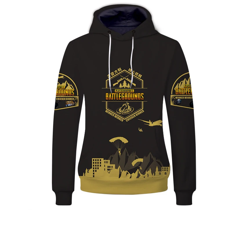 Fans Wear Unisex Hoodies Gaming PUBG Sweatshirt Anime Playerunknown's Battlegrounds Hoodie 3d Printed Hoodie for Fans Cosplay