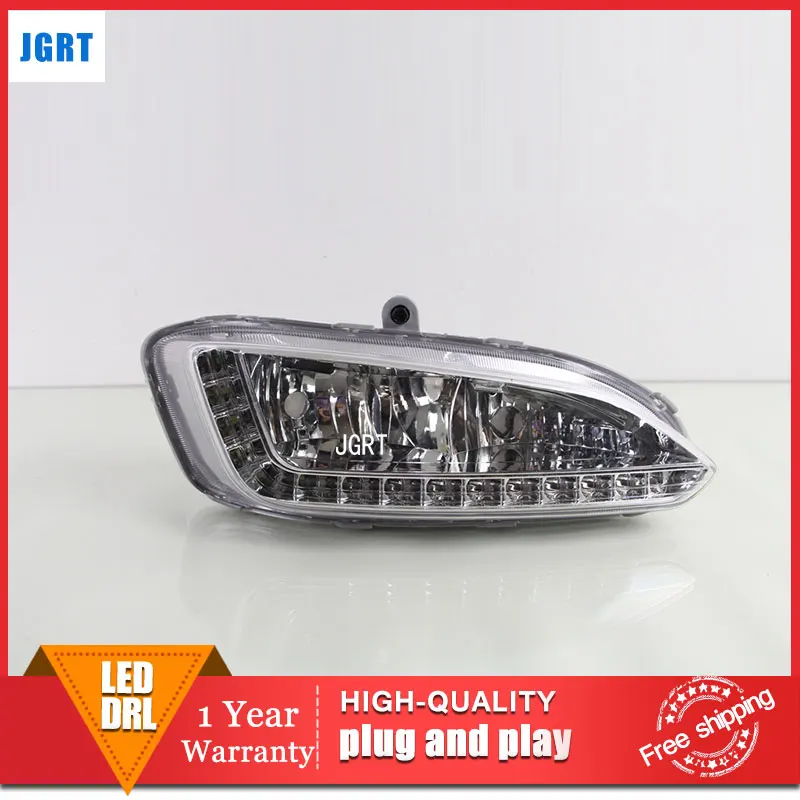 car styling 2013-2015 For Hyundai IX25 LED DRL For IX25 led fog lamps daytime running light High brightness guide LED DRL car styling 2013-2015 For Hyundai IX25 LED DRL For IX25 led fog lamps daytime running light High brightness guide LED DRL