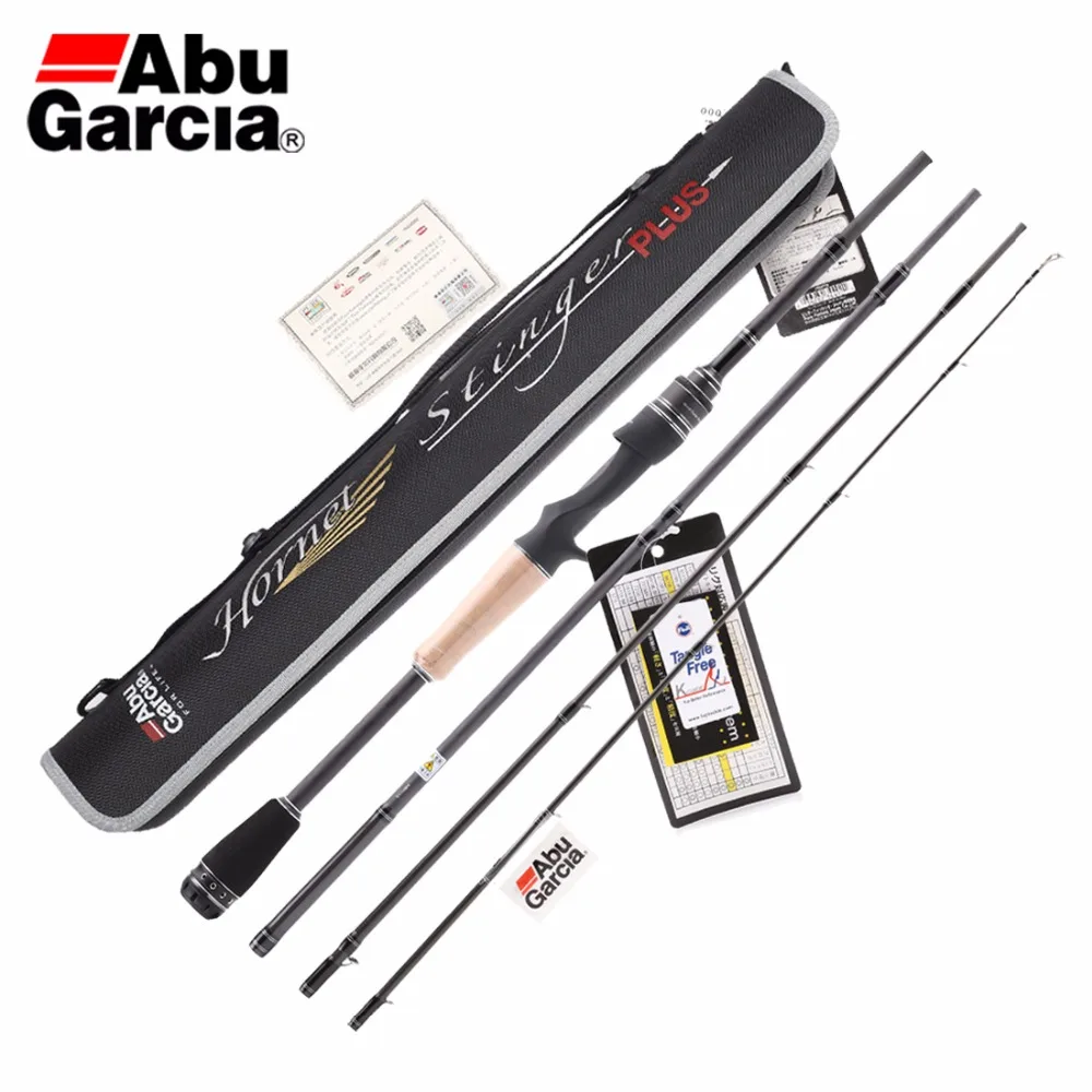 

NEW ABU GARCIA Hornet Stinger PLUS HSPC-664M Baitcasting Fishing Rod 1.98M 4 Sections Carbon Lure Fishing Rod with Rod Bag