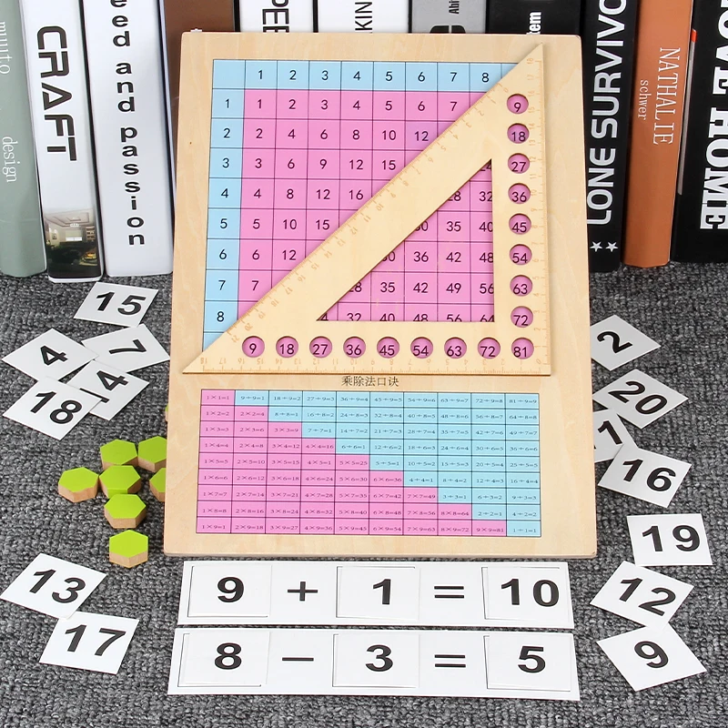 Math Toy wooden Montessori Teaching Educational Toys for children Kids Gifts Multiplication Division Addition and Subtraction