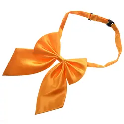 Новый Желтый Для женщин Регулируемый Однотонная одежда Для женщин галстук-бабочка