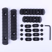 4 шт./компл. винтовка полимерная M-LOK 20 мм Пикатинни Вивер рельсовый профиль набор для ручной охраны охотничья полимерная направляющая секционный набор