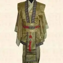 Красный/желтый китайский человек одежда Императорский принц шоу косплей костюм халат традиционный старинный костюм