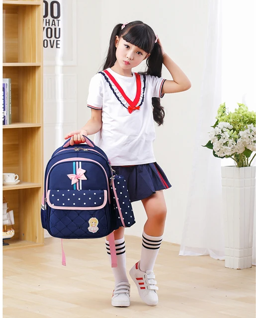 Kleuterschool Kinderrugzak Schooltassen voor meisjes Schooltassen Kinderen Reisrugzak Kruisboog Roze kindertas AliExpress