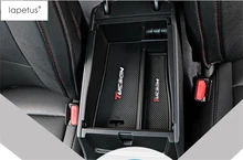 Black ! Accessories For Hyundai Tucson 2016 – 2018 AT Model Storage Pallet Armrest Container Holder Tray Box Molding Cover Trim