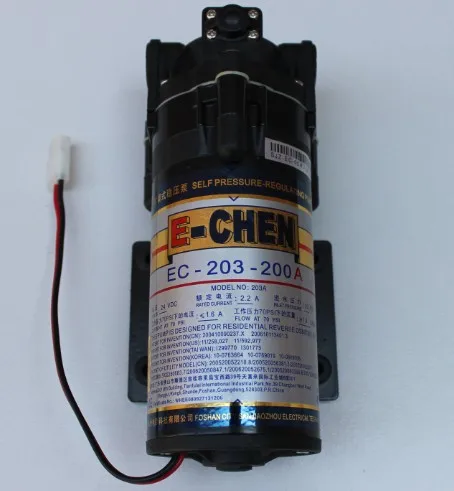 E Chen EC 204 200A 200GPD самовсасывающий насос DC 24V система очистки воды RO мембранный