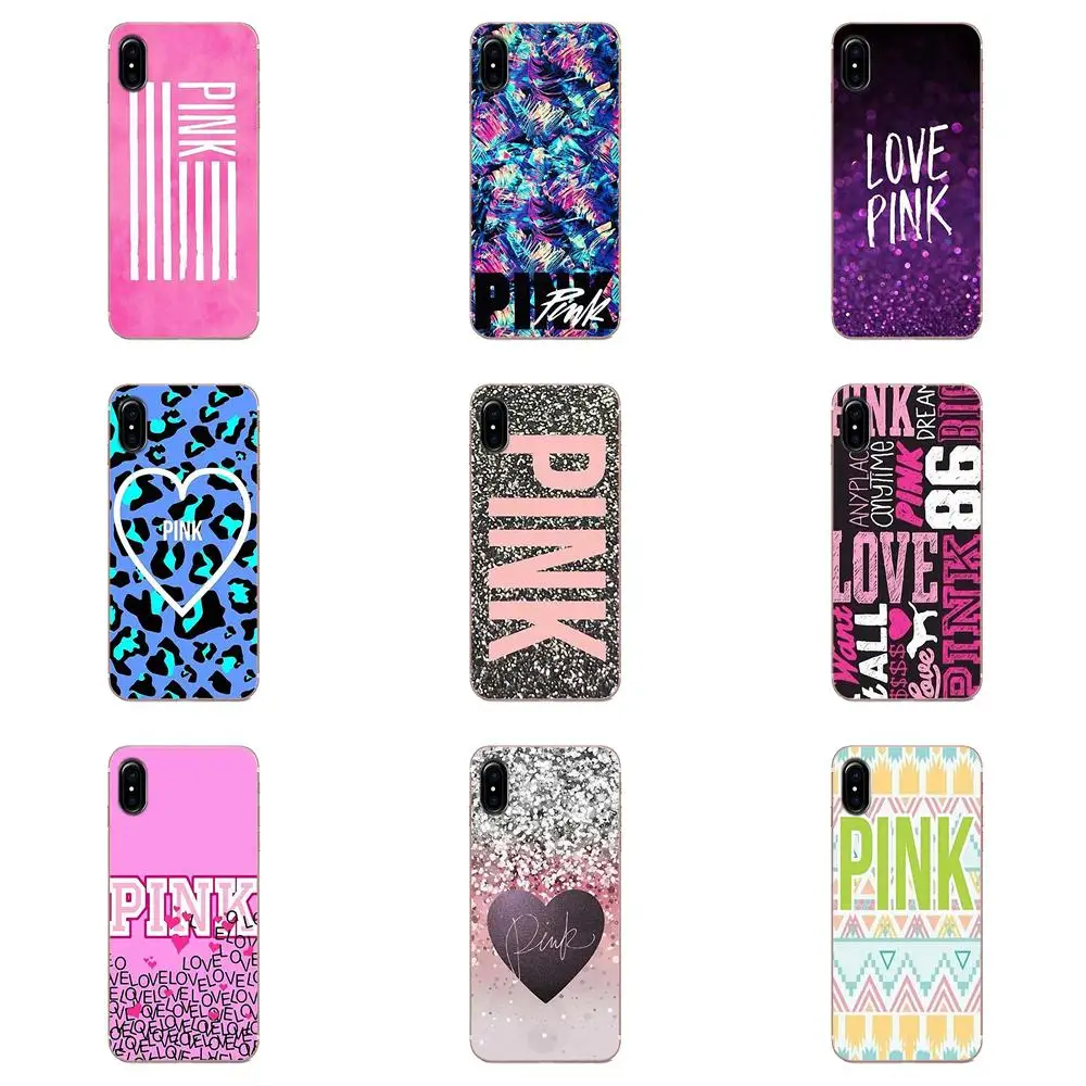 Love Pink Girly Pretty Space TPU чехол с принтом для Galaxy A3 A5 A7 On5 On7 2015 2016 2017 Grand Alpha G850 Core2 Prime S2
