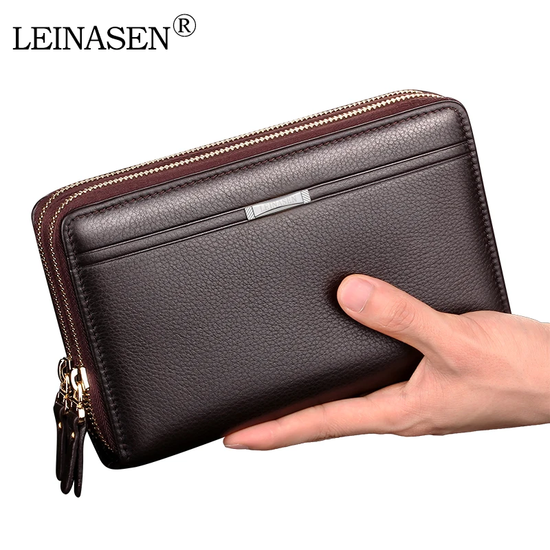 Men wallets with coin pocket long zipper coin purse for men clutch business Male Wallet Double zipper Vintage Large Wallet Purse Men wallets with coin pocket long zipper coin purse for men clutch business Male Wallet Double zipper Vintage Large Wallet Purse