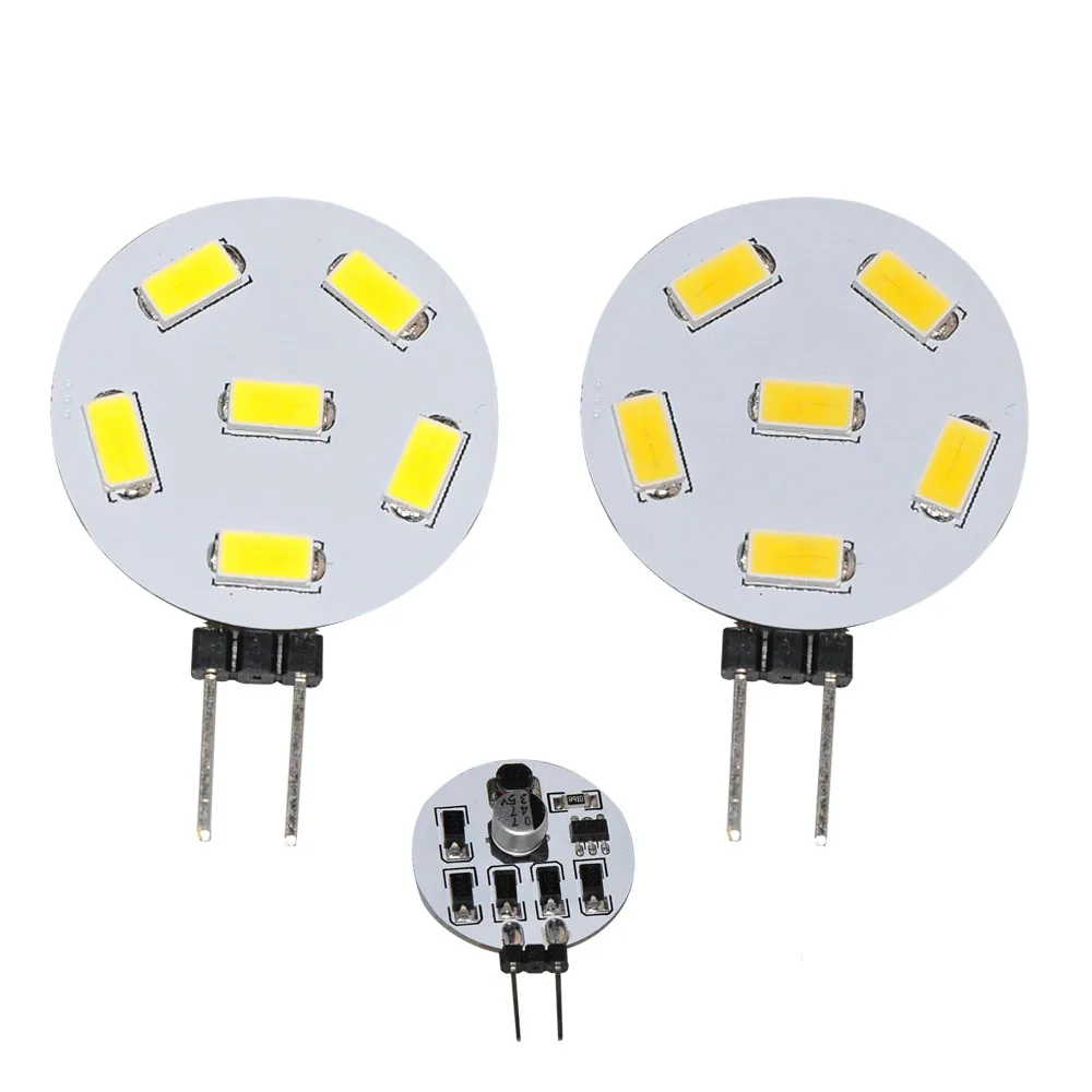 JYL 1 шт. G4 лампа для чтения RV 6 9 12 15 SMD 5630 Светодиодная белая 7 Вт 0 2 теплая 10 30 в AC