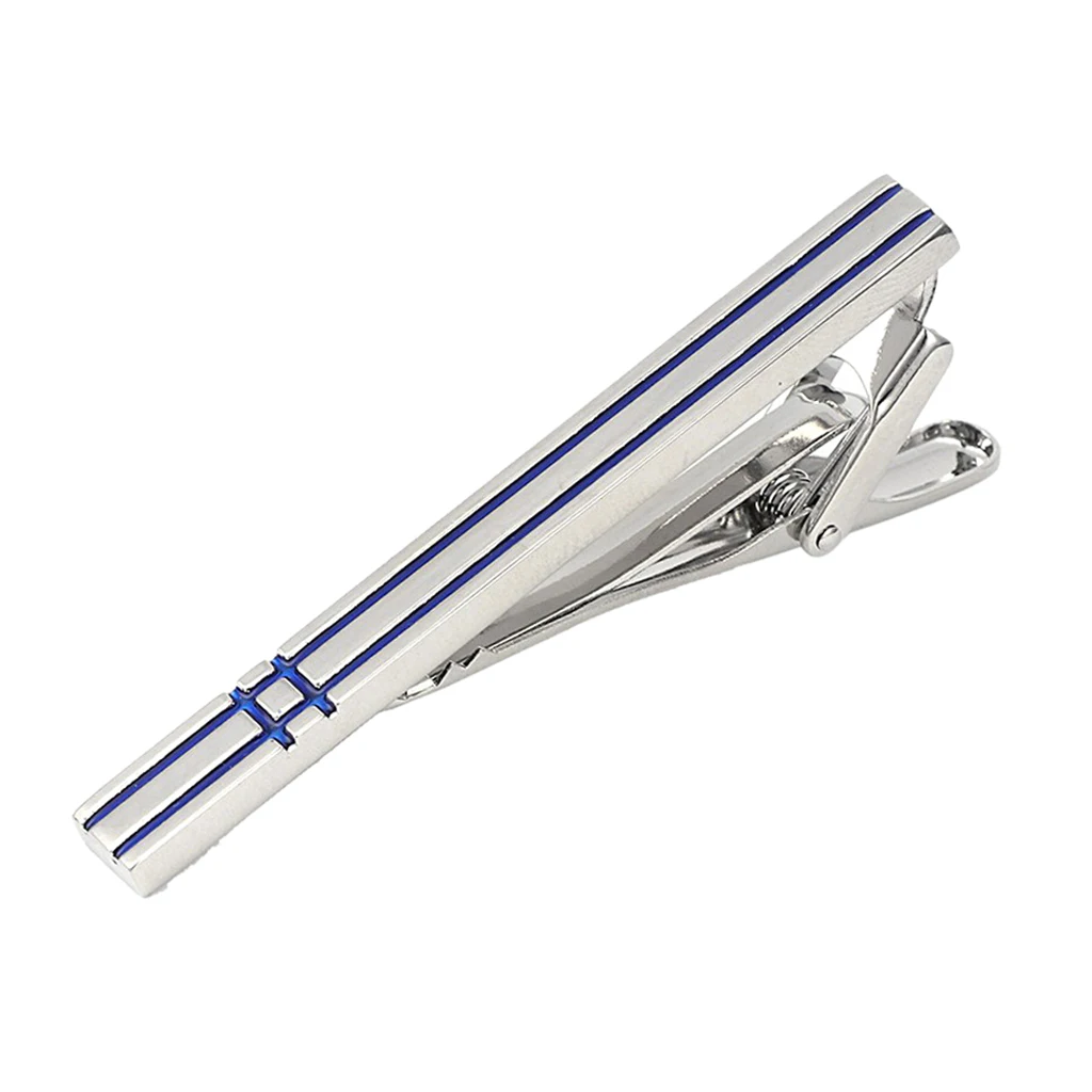 Brass Tie Bar Men's Formal Tie Clip with Stripe Elegant Necktie Bar Design Birthday Father's Day Gift Jewelry