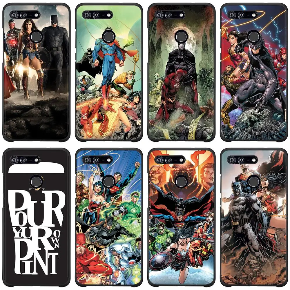 Soft TPU Phone Case for Honor 7c Black Silicone Cover 7a pro 10 Lite 8x Y6 Nova 3i Back Cases |