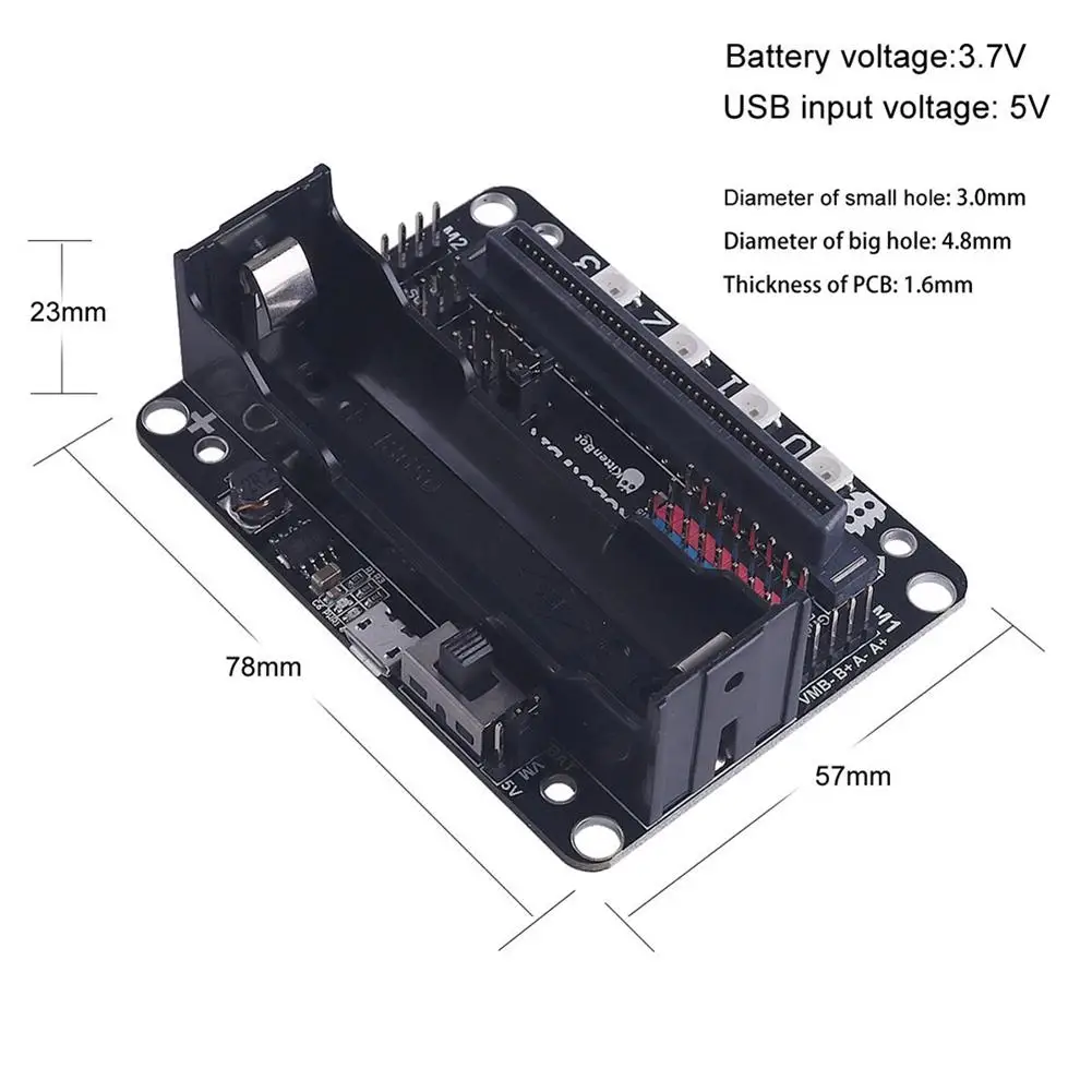 1 шт. Плата расширения для Microbit Robotbit V2.0 поддерживает Makecode автономный режим