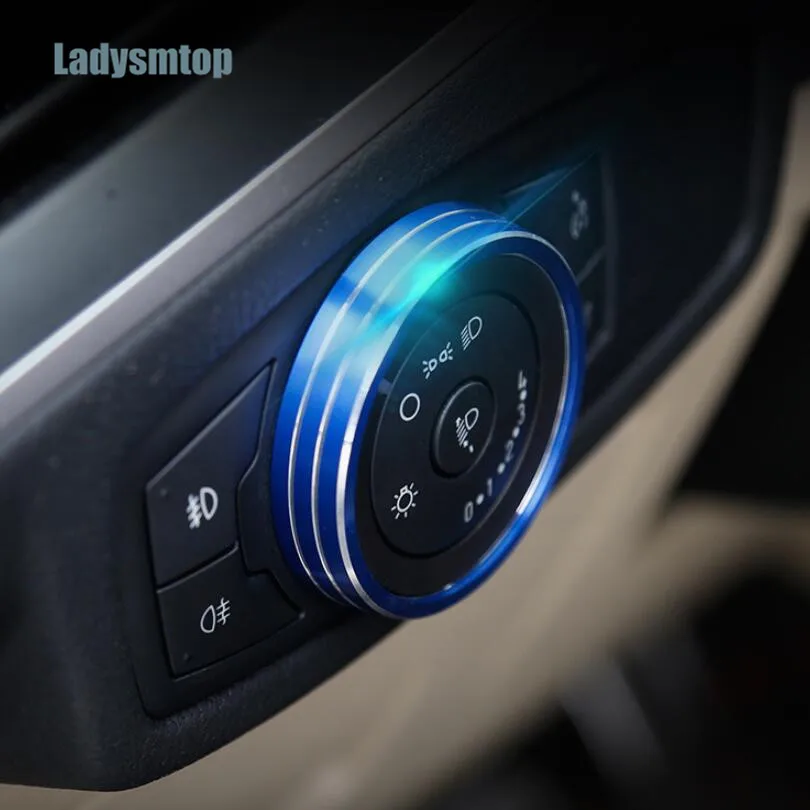 Ladysmtop автомобильный Стайлинг Регулировка Фары Ручка чехол для Ford Everest Ranger Escort Mustang