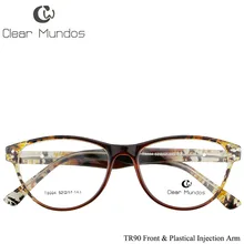 CLEAR MUNDOS Man and Women Glasses Optical Frames TR90 Glasses Cateye Frame Transparent lens Eyeware Glasses for T8004 CLEAR MUNDOS Man and Women Glasses Optical Frames TR90 Glasses Cateye Frame Transparent lens Eyeware Glasses for T8004