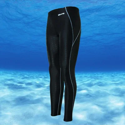Cheap New Beach Swimwear Men's sharkskin water repellent long swimming trunks Sport shorts Men Racing Swim Trunks
