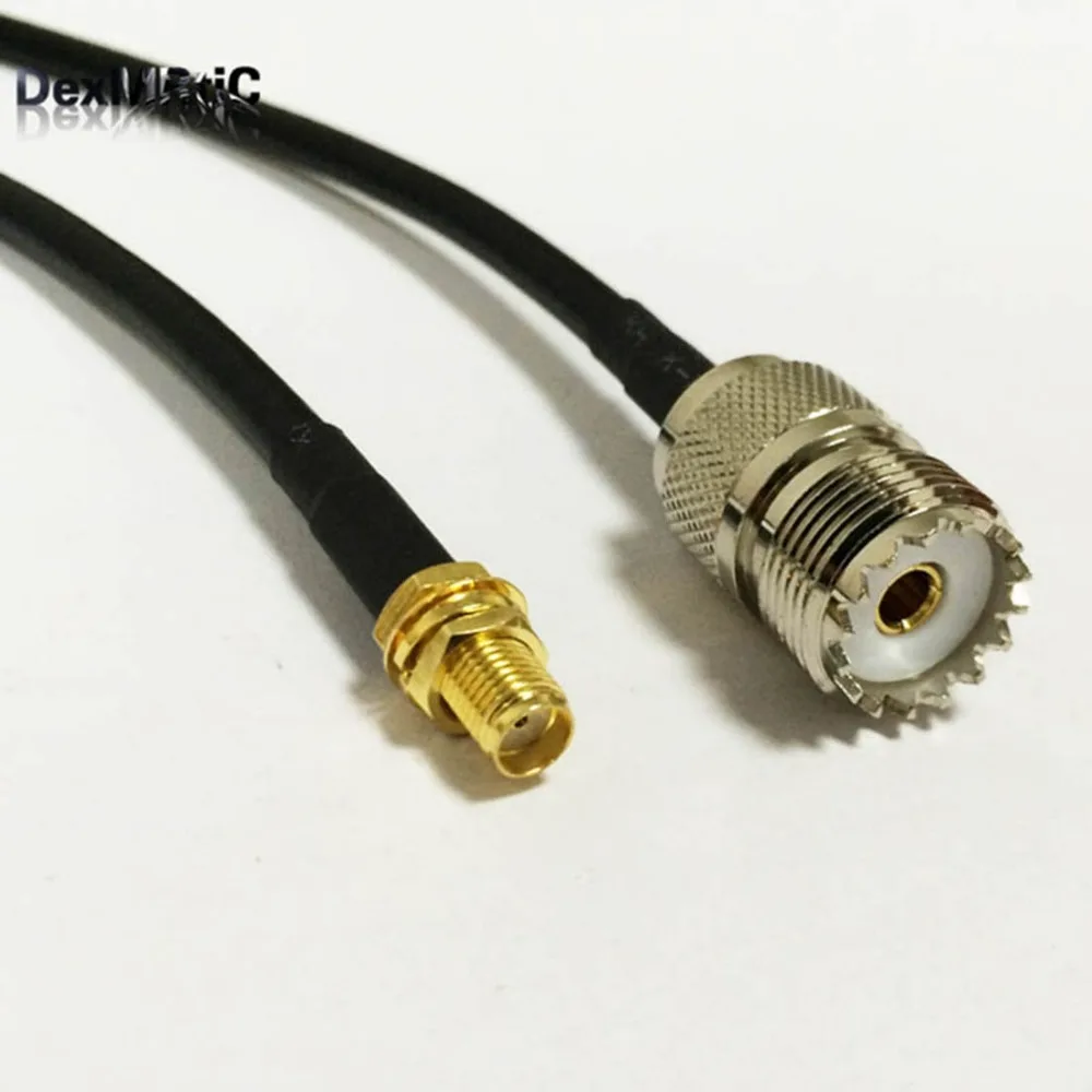 1 шт. Новый гнездовой разъем SMA в гнездо UHF RG58 кабель переходник для