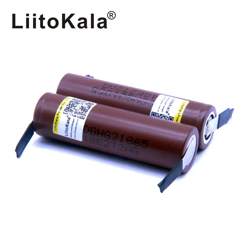 LiitoKala для HG2 18650 3000 mAh аккумулятор 3,6 V скачать 20A выделенная электронная сигара+ DIY Nicke