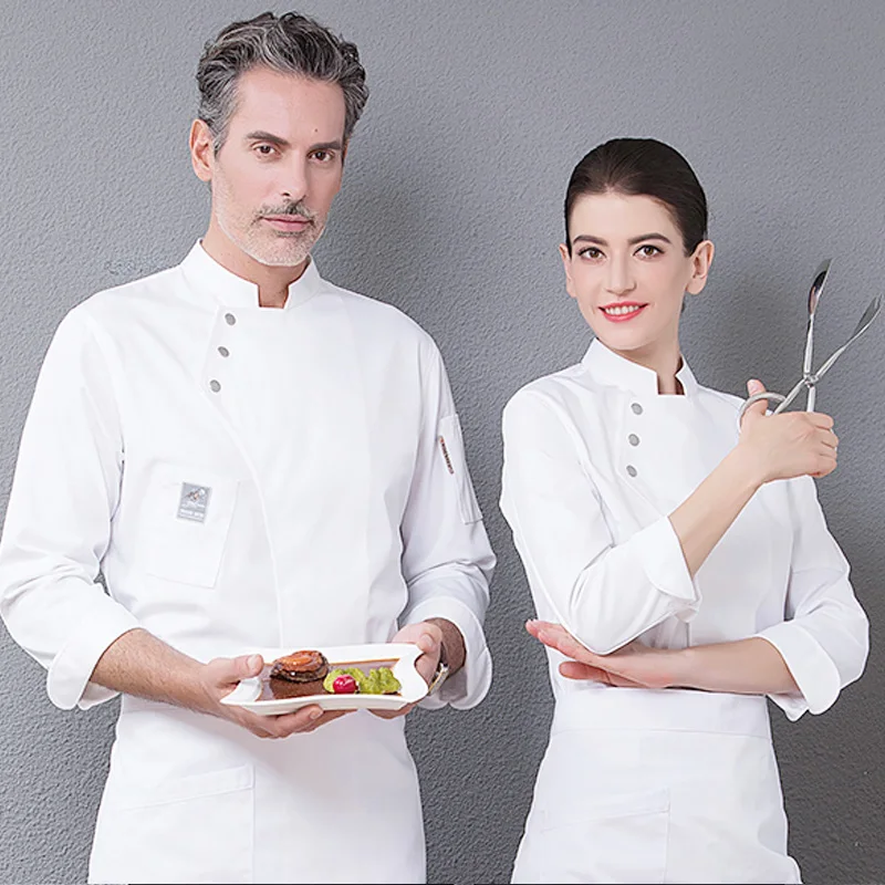 WELIVENICE New 2018 High Quality Chef Uniforms Men Women Restaurant