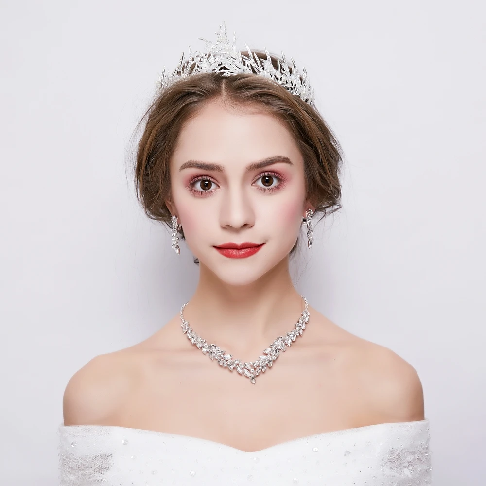 Charms Rhinestone Crystal Headband Princess Tiara Crown Bride Wedding