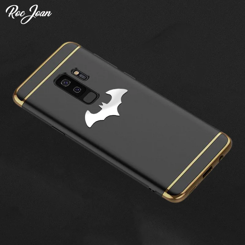 Roc Joan 3D Серебряный чехол с Бэтменом для Samsung Galaxy A5 2017 A520 S6 S7 Edge S8 S9 Plus 3 в 1 Матовый