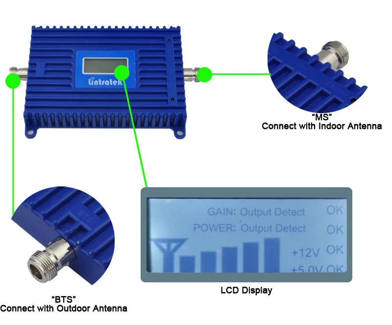 Repetidor de Sinal Celular do Repetidor Todos os Celulares da Faixa Repetidor do Telefone Celular para o Escritório em Casa 70db do Sinal do Telefone Dados 17 13 4g 700mhz 12 - 1 Cheap Antenas para comunicações