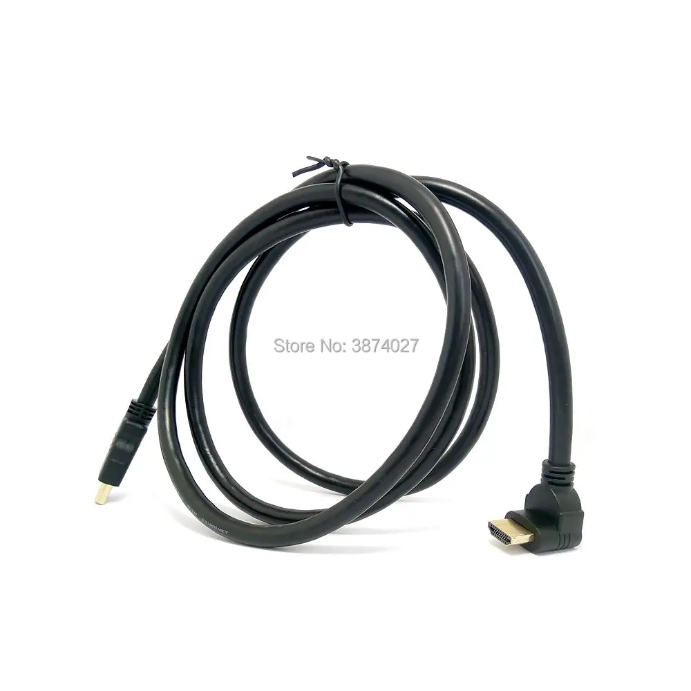 Кабель HDMI 90 градусов правый и левый угловой тип А штекер 1 4 1080P 3D для проектора PS3 HD