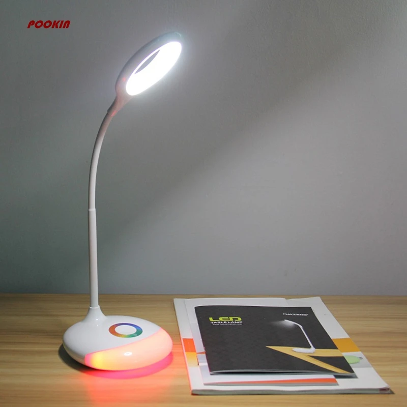 Lâmpada de Mesa Nova Branco Dc5v Usb Carregamento Magia Rgb 3 Alavanca Brilho Luz Leitura q6 Led 5 w 12 Nova q6 led 5 w branco dc5v
