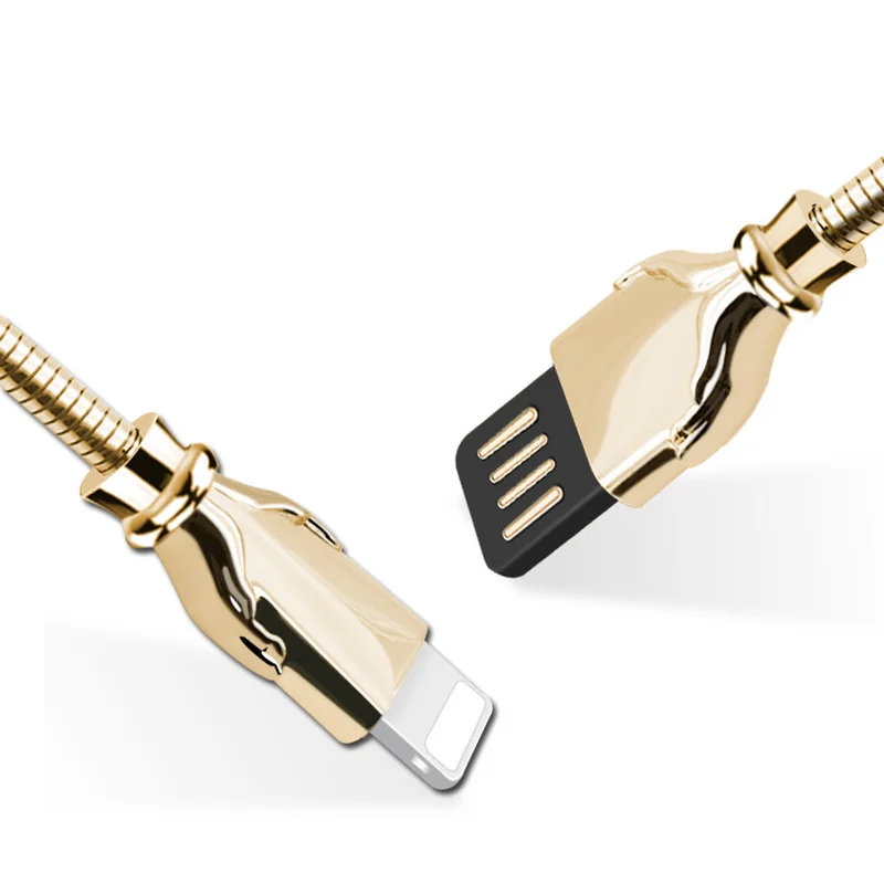 Reebeen USB نوع C كابل المصغّر USB 8PIN سريع شحن كابل بيانات ل iphone سامسونج كابل شاحن الهاتف المحمول ل Xiaomi huawei