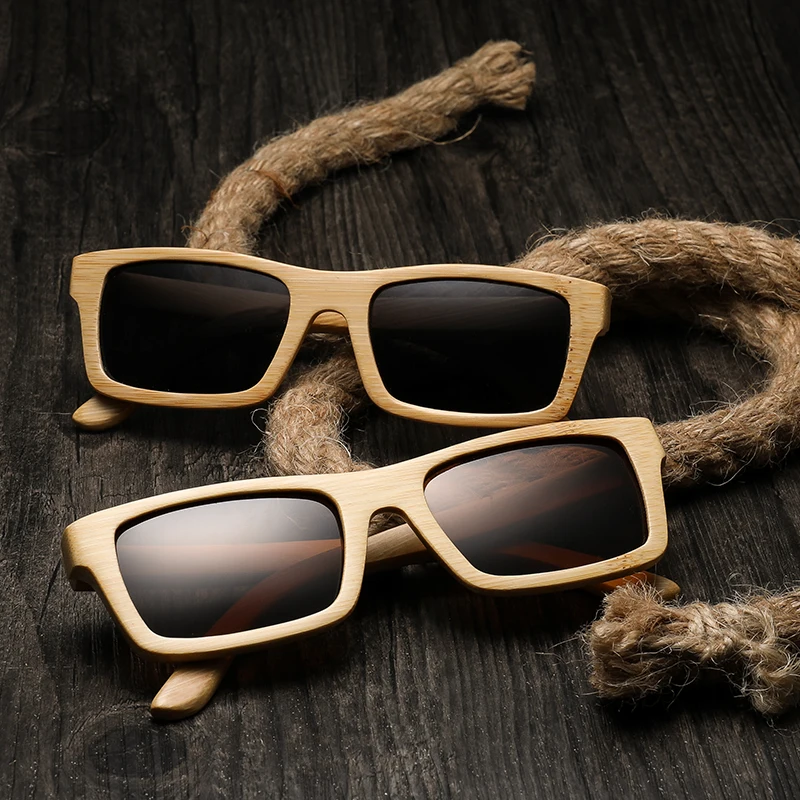Koop Hoge hoeveelheid Klassieke Bamboe Hout zonnebril Mannen Vrouwen Merk Designer Gepolariseerde UV400 eyewear