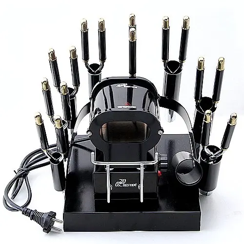 1 Set Electrical Thermal Iron Stove Hair Curling Tongs J0859 1in