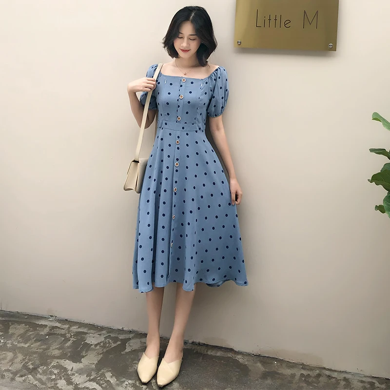 

8213# Front Both Side Invisible Zipper Open for Maternity Mother Nursing Postpartum Feeding Clothes for Women Slim Bodycon Dot