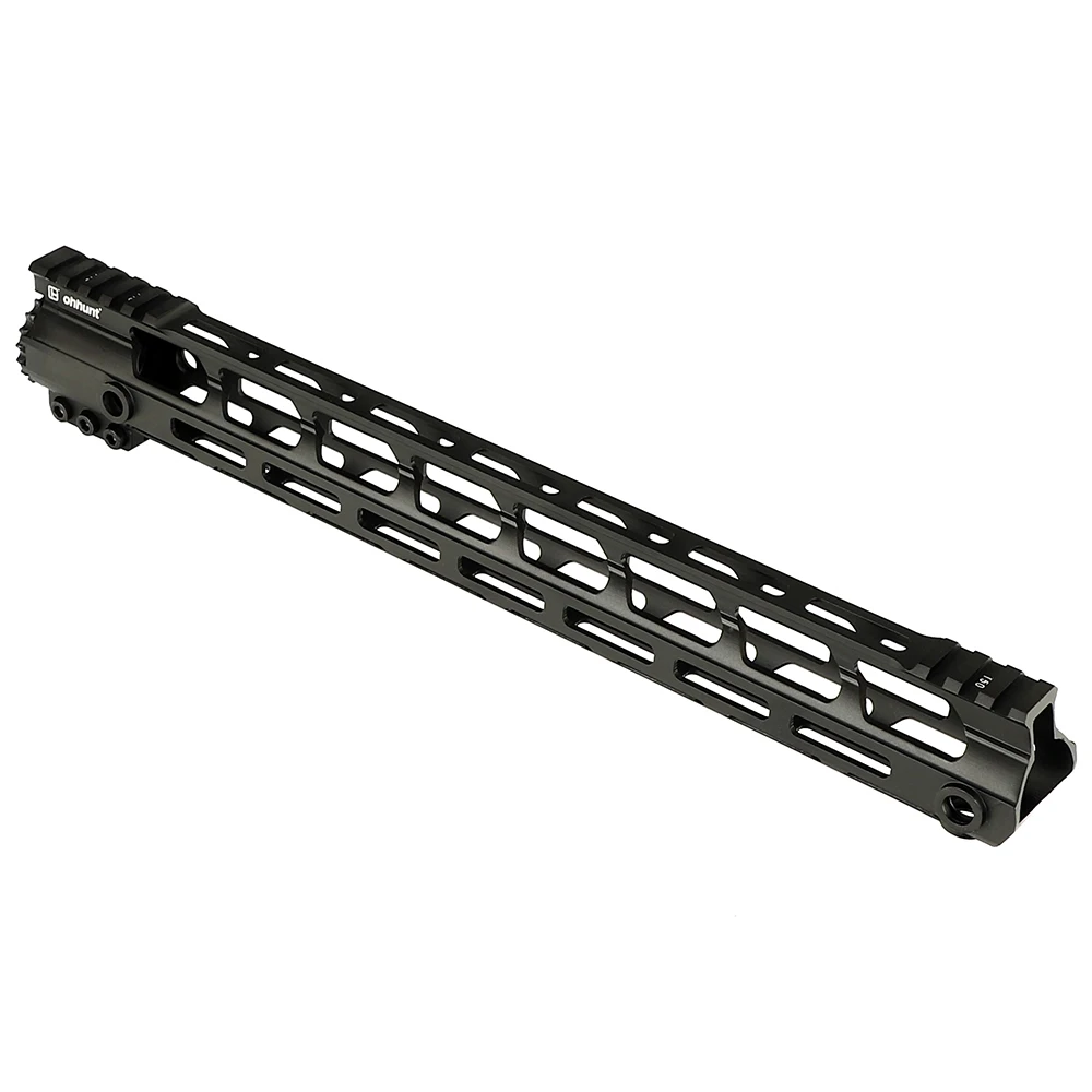 Ohhunt 7 "9" 10 "12" 13,5 "15" 17 "AR15 свободном M-LOK Handguard Пикатинни ультра легкий тонкий Стиль Сталь баррель гайка