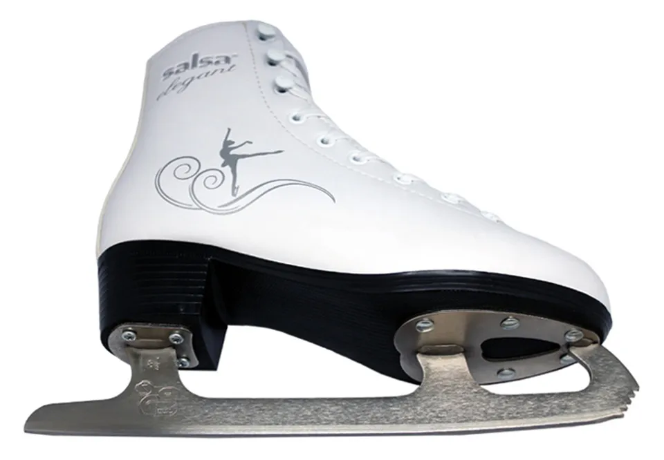 Обувь для трюков на льду, для взрослых и детей, кожаные коньки с лезвием для льда, профессиональный цветочный нож, хоккейный нож, настоящий ледяной Скейтбординг ID01