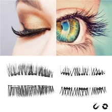 4 шт./пара 3D Магнитный ненастоящий инструмент для наращивания ресниц мягкие волосы натуральный Магнитный ненастоящий ресницы красивый макияж для глаз аксессуары