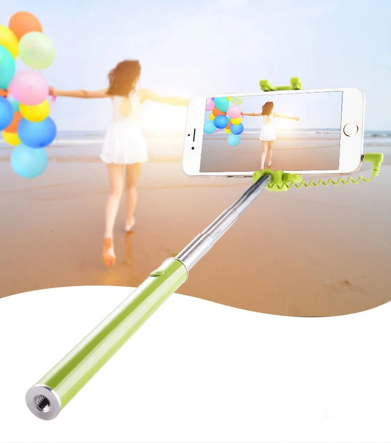 JOYTOP мини селфи палка монопод Проводная селфи палка для iPhone для Android samsung huawei Xiaomi рукоятка-монопод универсальные палочки