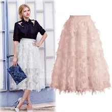 Wish2018 Весна Высокое поясница глаз ресницы украшение будет маятник половины тела юбка нет