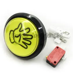 5 шт./лот 60 мм Круглый подсветкой led push Аркада кнопку с микровыключателем для аркадная игра машина