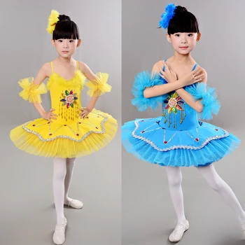 

Kids' Ballroom Ballet dancewear Costumes Girls' Swan Lake Ballet dancing dress Children Ballerina Dress Stagewear Party Outfits