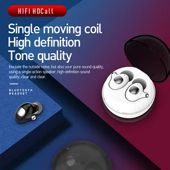 

Mini Bluetooth Earphone TWS In-ear Stereo Sports HIFI Wireless Earbud with Charging Pod DJA99