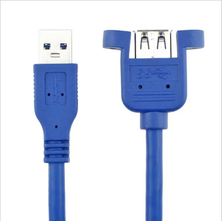 Фабричный выход 1 м Удлинительный шнур usb мужская пара уха с ухом DIY высокого стандарта с гайкой usb 3,0 кабель для передачи данных