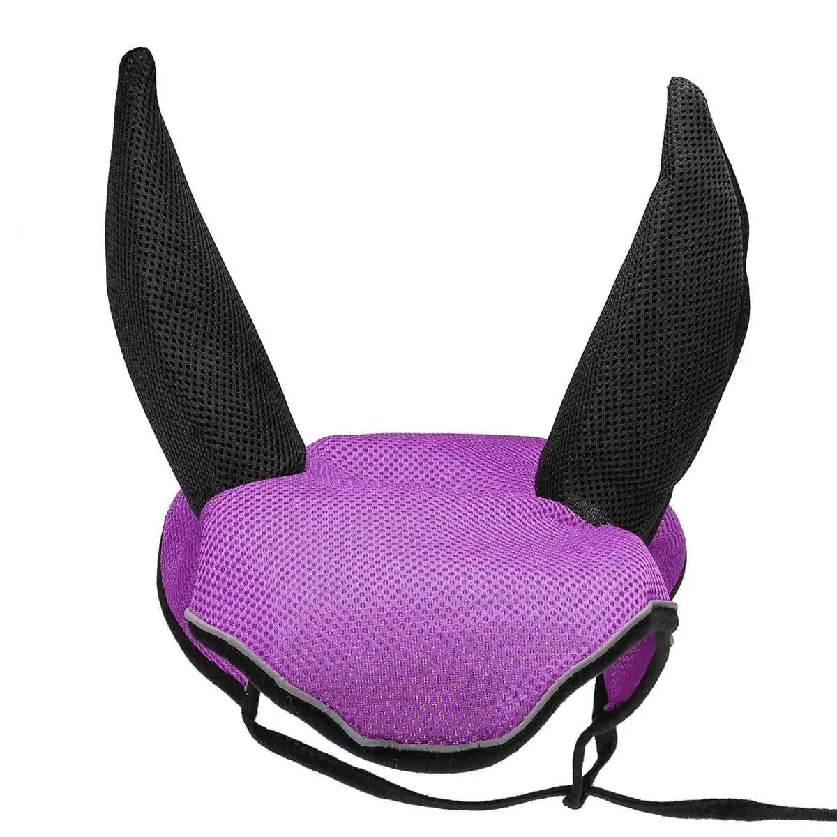 purple Покрытие для ушей лошади, оборудование для верховой езды на открытом воздухе, защита для верховой езды, дышащая сетка для ушей, защита от насекомых - Цвет: purple