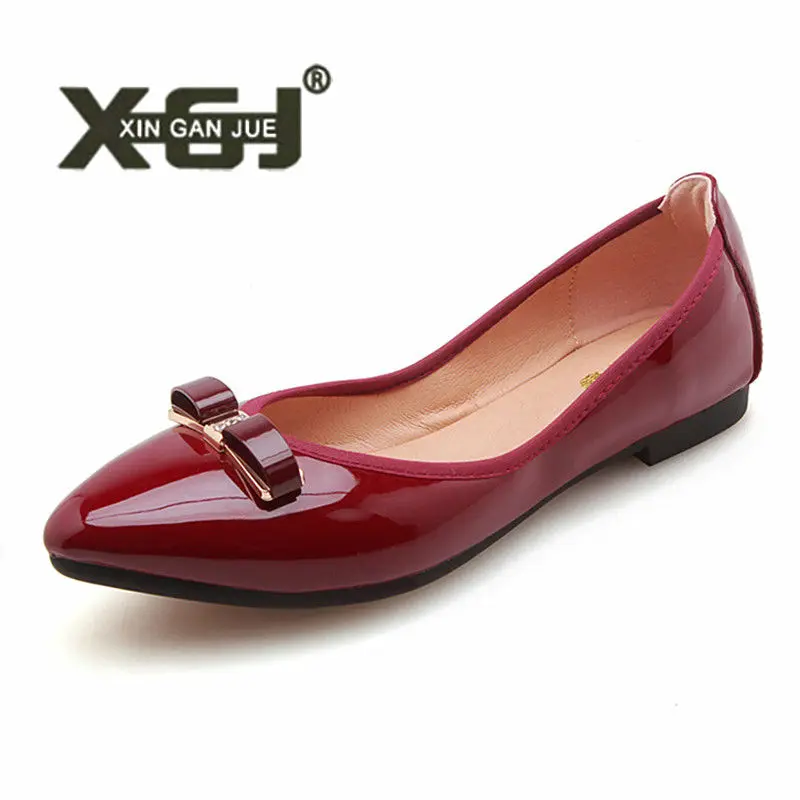 

Comfortable Flats Women Summer Shoes Big Size Ballerina Shoes For Girls PU Leather Flats Shoes Crystal